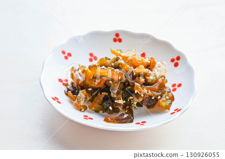 Microwave-cooked bitter melon tsukudani 130926055