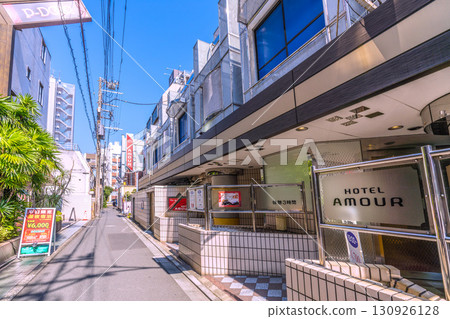 Tokyo cityscape in Japan View of hotel street etc. in front of Uguisudani Station Tokyo cityscape in Japan View of hotel street etc. in front of Uguisudani Station 130926128