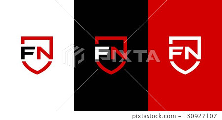 Modern and strong FN initial security logo design Modern and strong FN initial security logo design 130927107