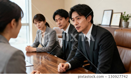 A tense executive interview A tense executive interview 130927742