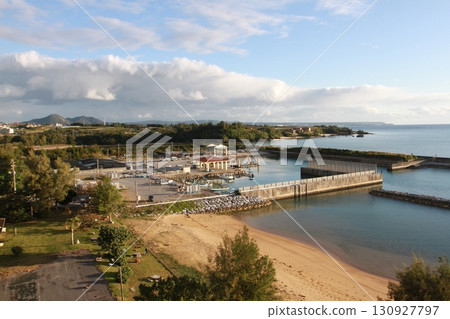 Morning at Ginoza Fishing Port in Ginoza Village, Kunigami County, Okinawa Prefecture 130927797