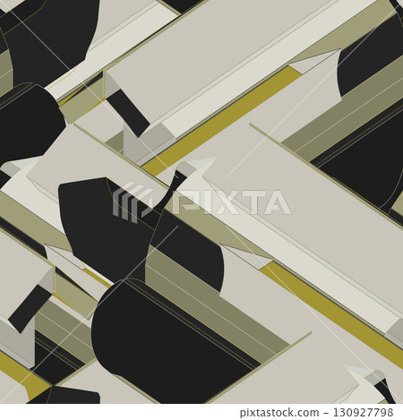 Textile motif seamless pattern. Abstract line shape geometric motif basic pattern continuous background. Man shirt all over print block. Textile motif seamless pattern. Abstract line shape geometric motif basic pattern continuous background. Man shirt all over print block. 130927798