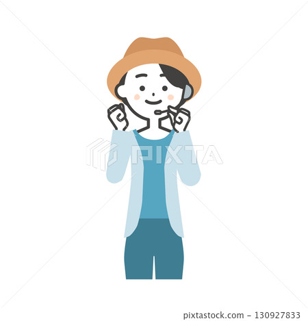 夏季戶外活動女主持人揮拳的插圖 夏季戶外活動女主持人揮拳的插圖 130927833