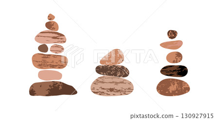 Balanced stone cairns Balanced stone cairns 130927915