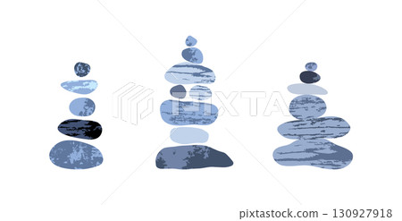 Balanced stone cairns Balanced stone cairns 130927918