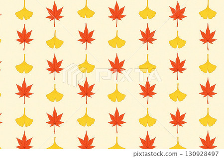 Falling leaves series: A background of overlapping autumn leaves falling 130928497