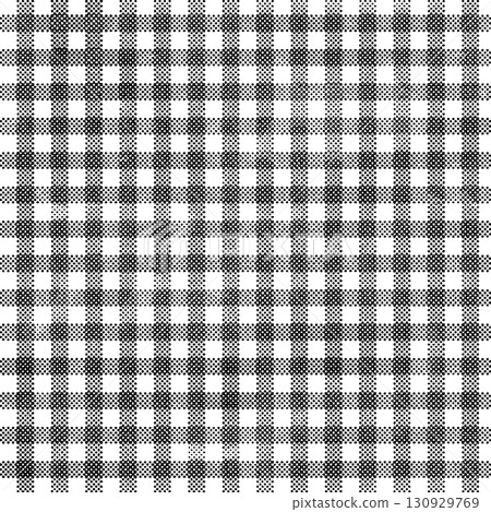 Halftone black gingham check pattern 130929769
