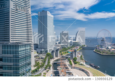 View of Yokohama Minato Mirai Bay Area, Kanagawa Prefecture 130930129