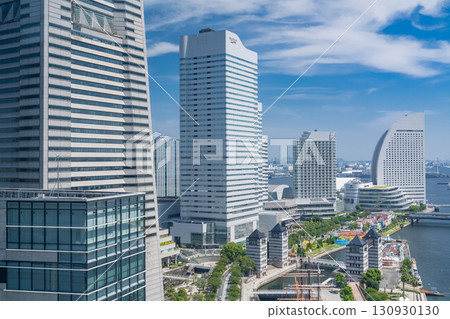 神奈川縣橫濱港未來灣區的景色 130930130