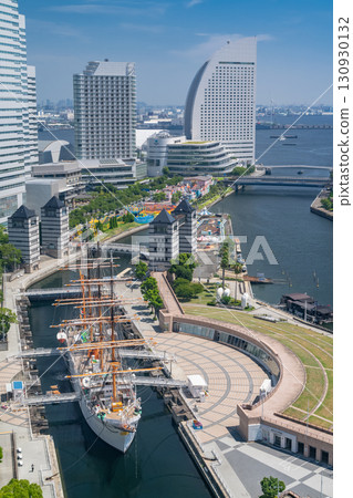 View of Yokohama Minato Mirai Bay Area, Kanagawa Prefecture 130930132
