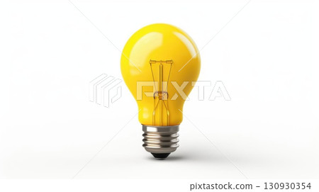 Yellow Lightbulb Idea Innovation Concept. (1) 130930354