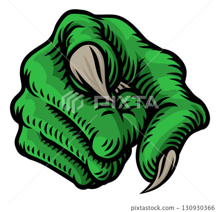 Halloween Monster Claw Hand Pointing at You Viewer Halloween Monster Claw Hand Pointing at You Viewer 130930366