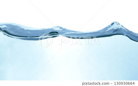 Water wave, isolated on transparent background close-up, clean drinking water concept 130930664