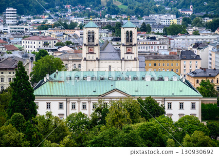 Cityscape of Old town of Salzburg, birthplace of Mozart and a UNESCO World Heritage Site, in Salzburg, Austria 130930692