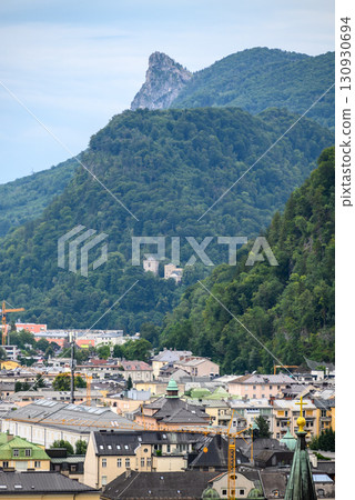 Cityscape of Old town of Salzburg, birthplace of Mozart and a UNESCO World Heritage Site, in Salzburg, Austria 130930694