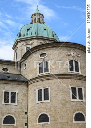 Salzburg Cathedral (Salzburger Dom) Roman Catholic Baroque cathedral of the Archdiocese of Salzburg in Salzburg, Austria Salzburg Cathedral (Salzburger Dom) Roman Catholic Baroque cathedral of the Archdiocese of Salzburg in Salzburg, Austria 130930705