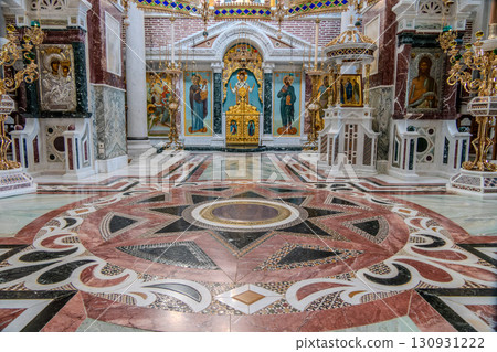 Greece, Monastery of Timios Prodromos in Akritochori near Lake Kerkini. Inside 130931222