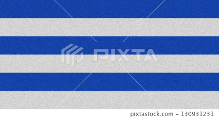 The official flag of the capital of Estonia, Tallinn, on fabric texture. Conceptual collage. Illustration 130931231