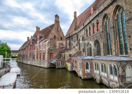 Historical Old Town and UNESCO World Culture Heritage site of Bruges in West Flanders, Belgium 130931618