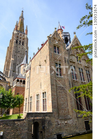 Church of Our Lady Roman Catholic gothic church in Bruges, Belgium 130931674