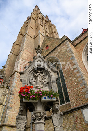 Church of Our Lady Roman Catholic gothic church in Bruges, Belgium Church of Our Lady Roman Catholic gothic church in Bruges, Belgium 130931679
