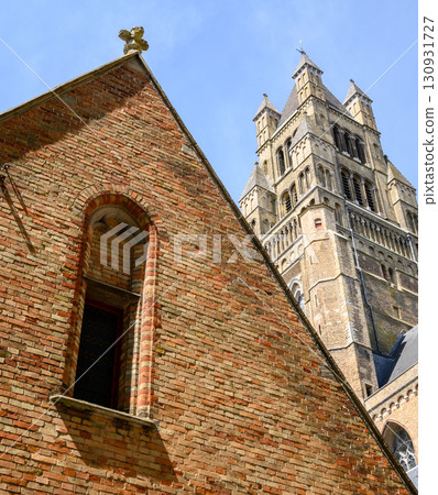 Saint Salvator Cathedral main Roman Catholic gothic church in Bruges, Belgium Saint Salvator Cathedral main Roman Catholic gothic church in Bruges, Belgium 130931727