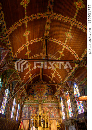 Interior of the Basilica of the Holy Blood, Catholic basilica housing a relic of the Holy Blood of Christ in Bruges, Belgium Interior of the Basilica of the Holy Blood, Catholic basilica housing a relic of the Holy Blood of Christ in Bruges, Belgium 130931775