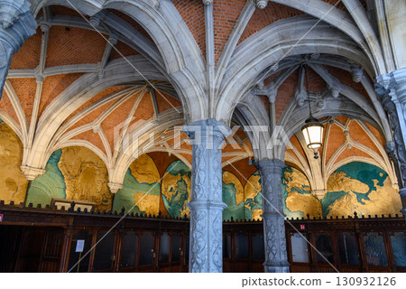 Bourse at Antwerp, first commodity exchange in the world, today a multipurpose venue, in Antwerp, Flanders, Belgium 130932126