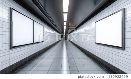 Metro Subway Ad Screen Mock Up 130932439