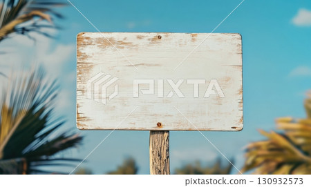 Wooden Sign Mockup for your Design 130932573