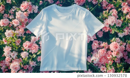 Blank T-Shirt. Apparel Mockup For Your Design 130932578