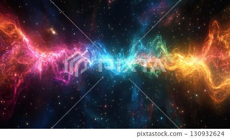 Colorful Electromagnetic Spectrum Waves 130932624