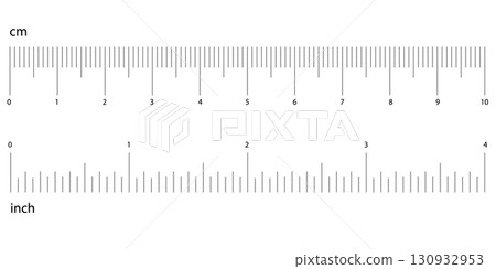 Measuring scale with numbers, markup for rulers. Measuring scale for the ruler lines. Size comparing quantities. Distance, repeatable. Measuring scale with numbers, markup for rulers. Measuring scale for the ruler lines. Size comparing quantities. Distance, repeatable. 130932953