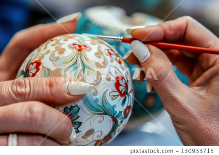 Add a touch of elegance to your home with this beautifully crafted floral ornament. 130933715