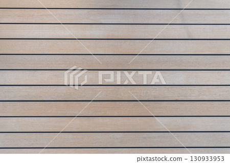 Teak wood deck texture background. Wooden deck on super yacht. Yachting concept. 130933953