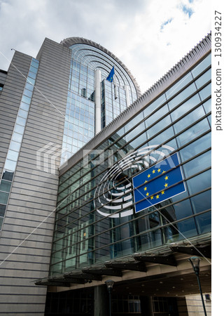 Espace Leopold or Leopoldruimte, complex of European Parliament buildings in the European Quarter of Brussels, Belgium Espace Leopold or Leopoldruimte, complex of European Parliament buildings in the European Quarter of Brussels, Belgium 130934227