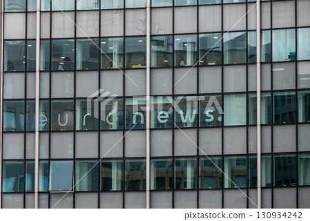 Euronews office building and news room in the Europa building in the European Quarter of Brussels, Belgium 130934242