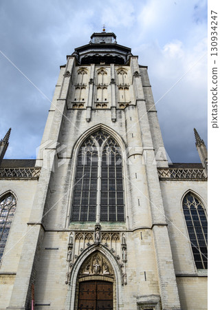 The Church of Our Lady of the Chapel, Catholic church in the Marolles district of Brussels, Belgium 130934247