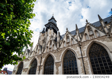 The Church of Our Lady of the Chapel, Catholic church in the Marolles district of Brussels, Belgium 130934249
