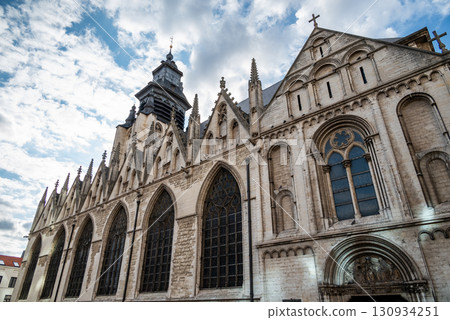 The Church of Our Lady of the Chapel, Catholic church in the Marolles district of Brussels, Belgium 130934251
