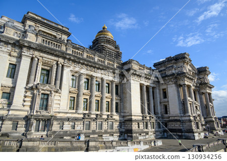 Renovation of Palace of Justice of Brussels, most important Belgian court building in Brussels, Belgium 130934256