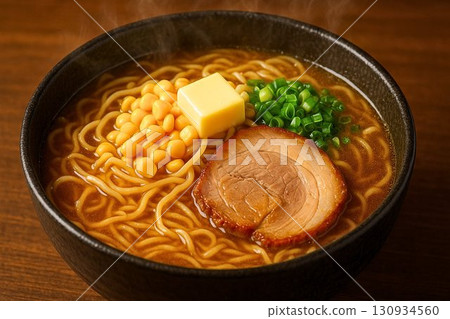 札幌著名的味噌拉麵照片插圖 130934560