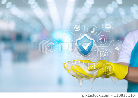 Protecting cleanliness with technology in a modern space. 130935110