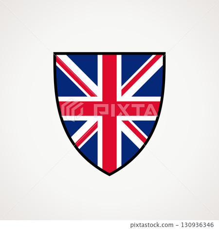 Shield - flag of United Kingdom 130936346