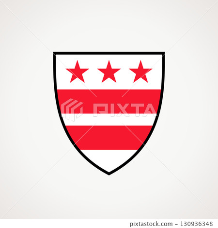 Shield - flag of Washington D.C. 130936348
