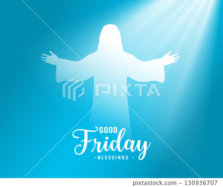 good friday religious event background with light effect 130936707