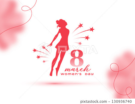 8th march international women's day event background design 130936740