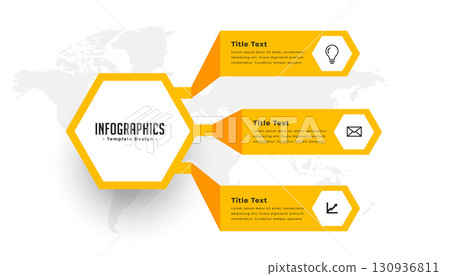 three step infographic process diagram template for presentation 130936811