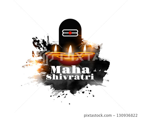 elegant happy maha shivratri religious background with diya design elegant happy maha shivratri religious background with diya design 130936822