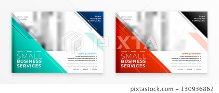set of professional corporate brochures layout for presentation set of professional corporate brochures layout for presentation 130936862